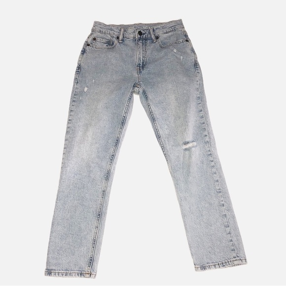 Gap Kids Easy Taper Size 10 Distressed Blue Light Wash Jeans Boys - Picture 1 of 11